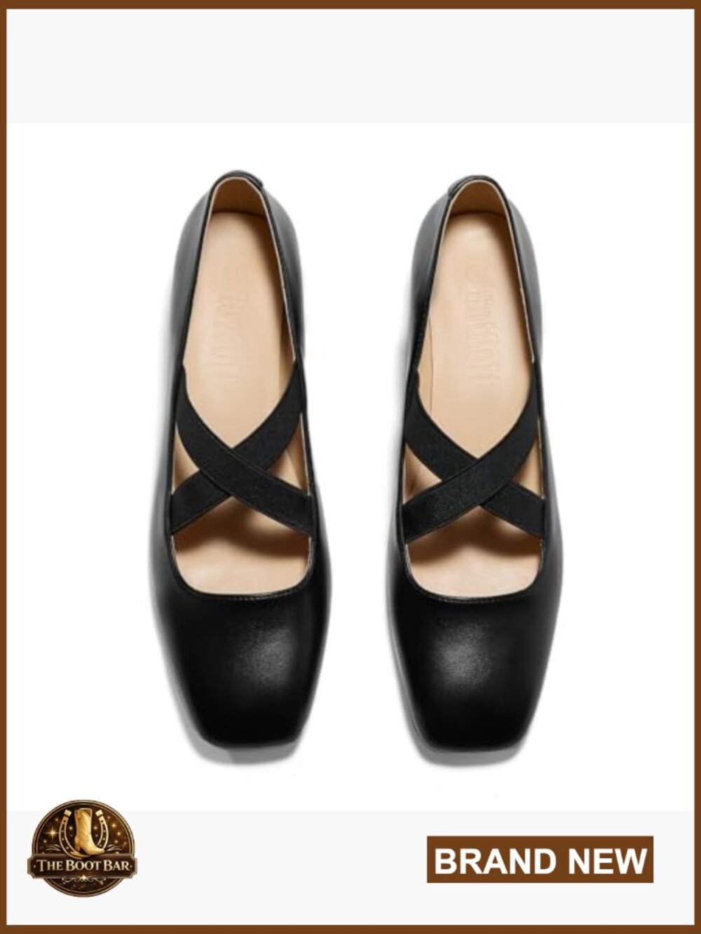 Chunky Low Heel Mary Jane Pumps - Square Toe Dress Shoes - Picture 6 of 7